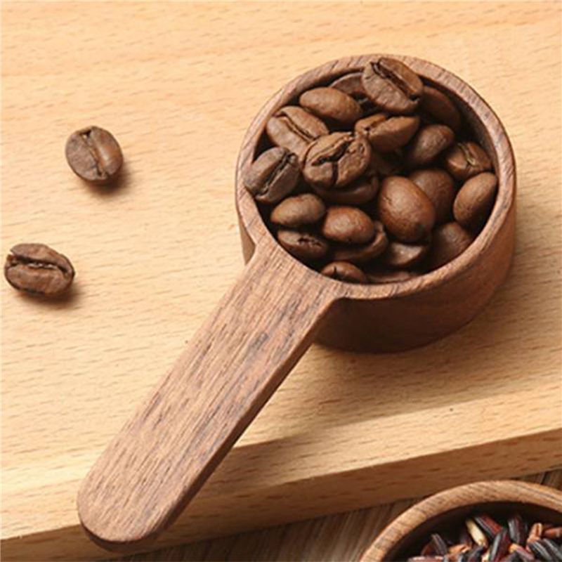 Wooden Measuring Spoon Set Kit - Coffee Tea Sugar recension och pris