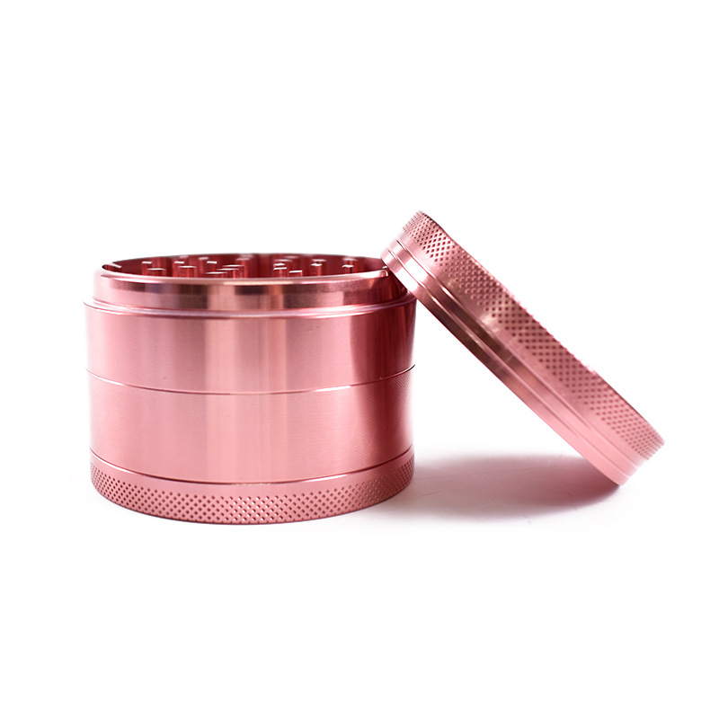 4-Pieces 40mm Herb Pink Tobacc - Burr Hand Grinder recension och pris