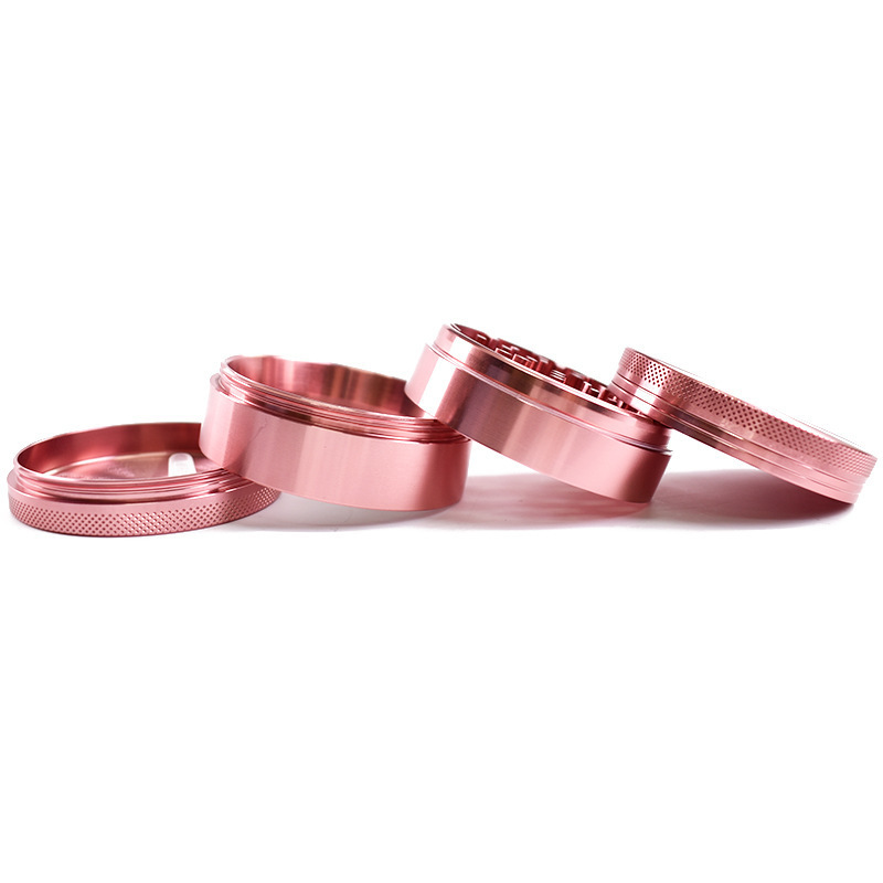 4-Pieces 40mm Herb Pink Tobacc - Burr Hand Grinder recension och pris