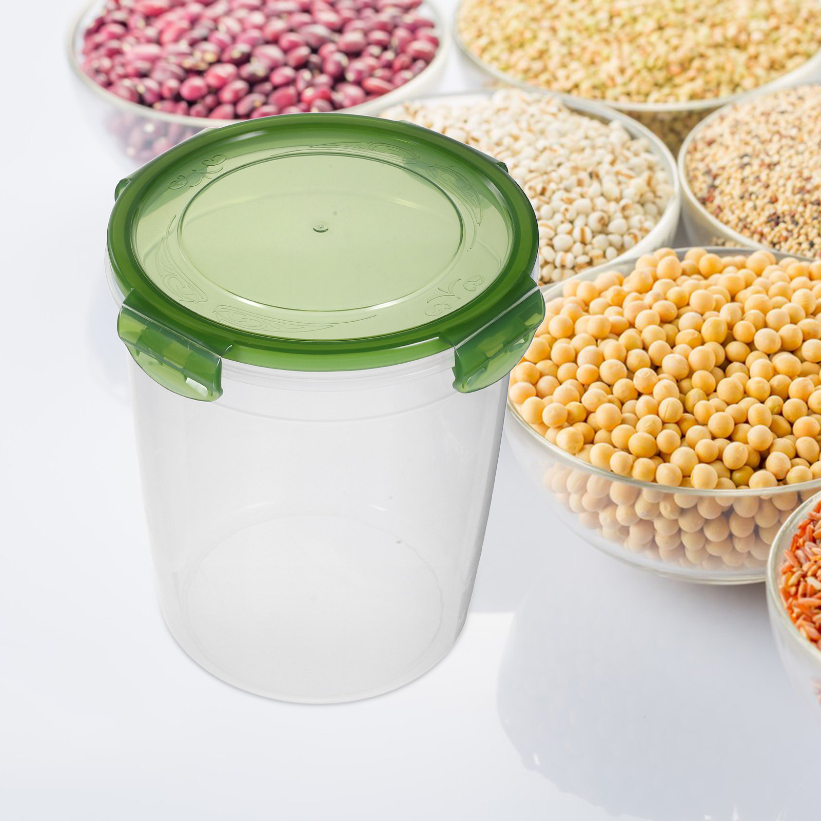2Pcs Airtight Food Jar PP Plas - Coffee Tea Sugar recension och pris