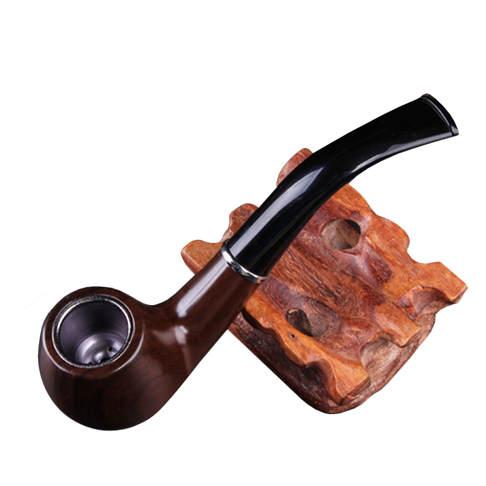 Retro Resin Ebony Smoking Pipe - Burr Hand Grinder recension och pris