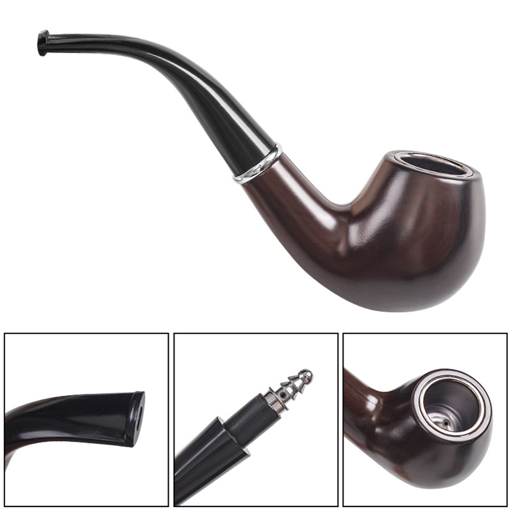 Retro Resin Ebony Smoking Pipe - Burr Hand Grinder recension och pris