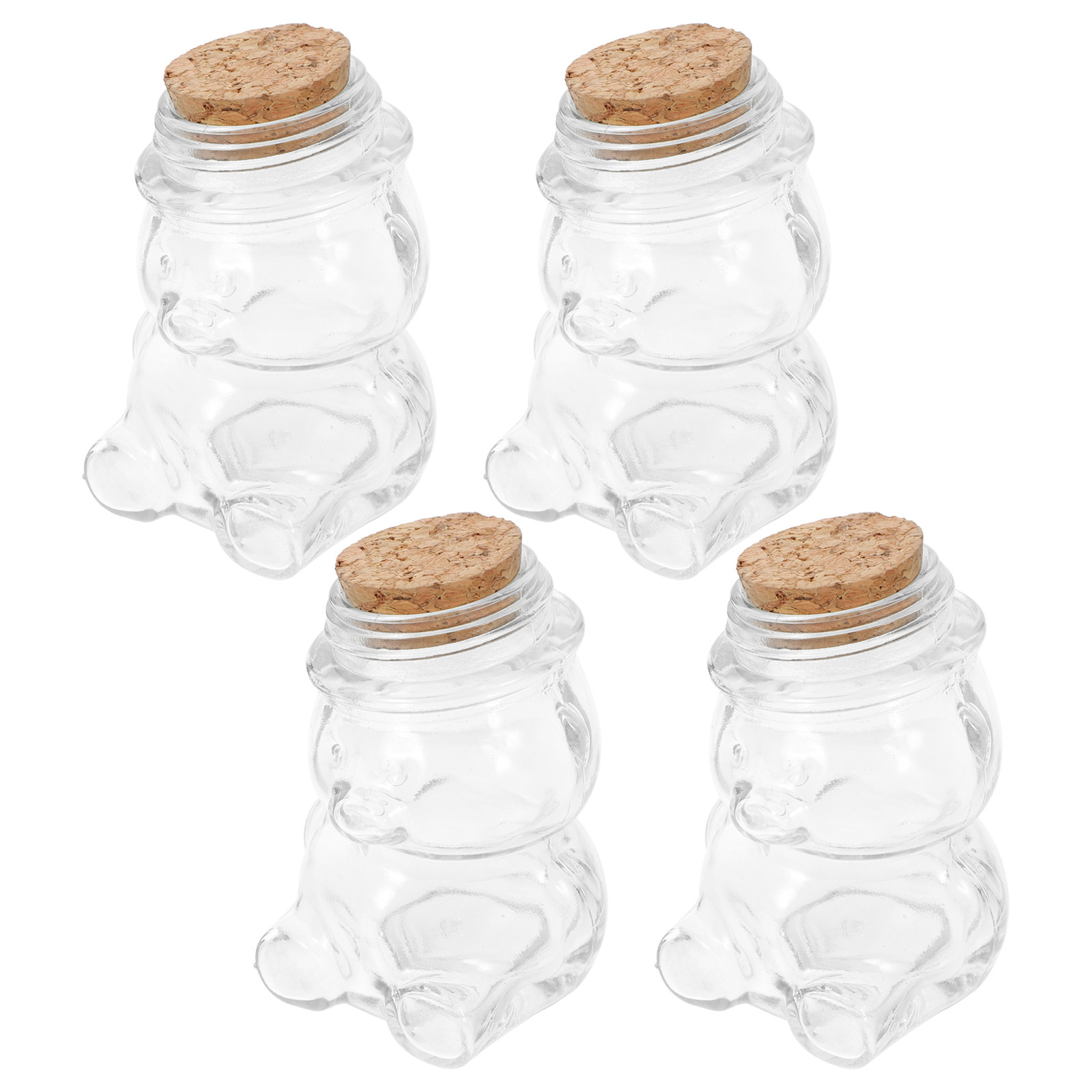 4Pcs Transparent Glass Candy J - Coffee Tea Sugar recension och pris