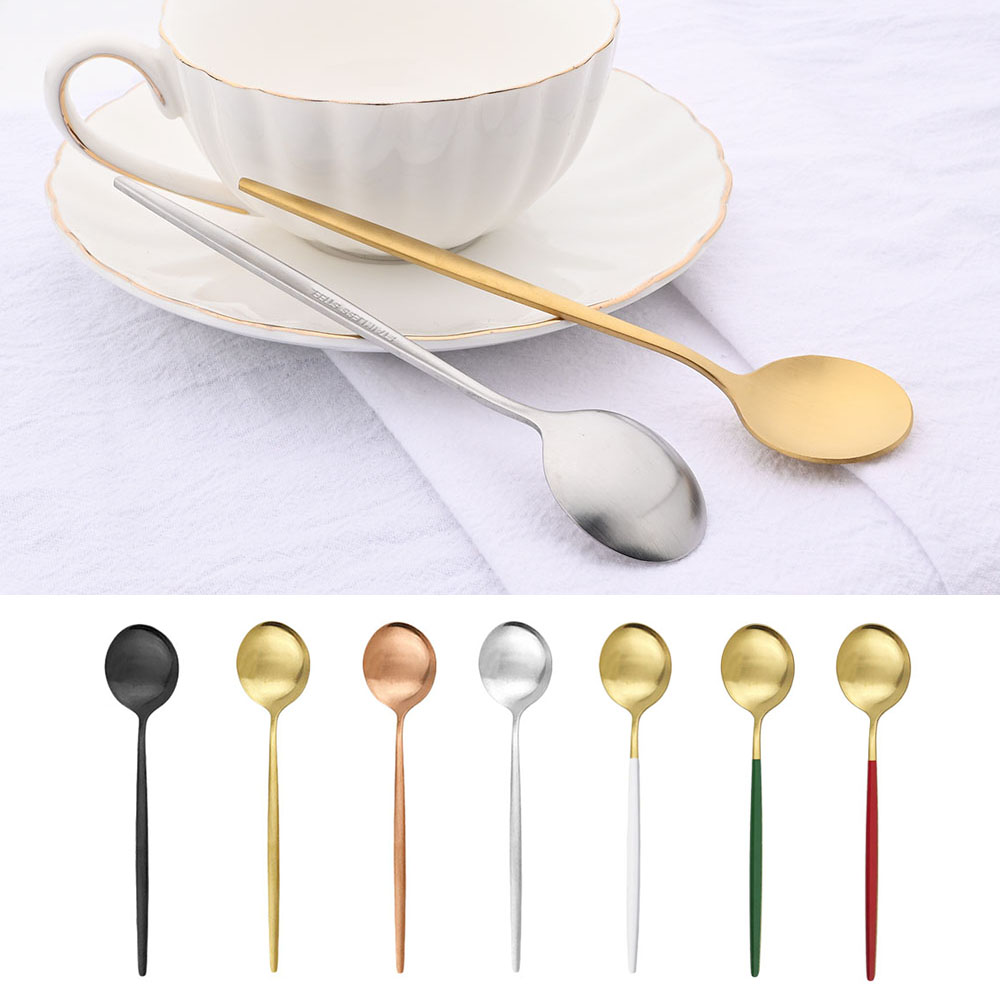 6Pcs Small Matte Spoon Tea Cof - Coffee Tea And Sugar Set recension och pris