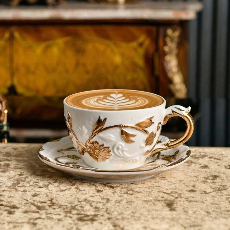 Villari Style Raised Relief Go - Coffee Tea Sugar recension och pris