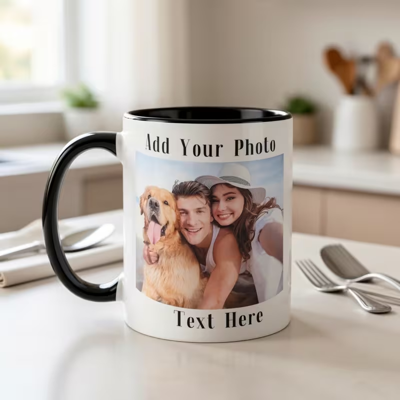 Customized Double Sided Photo  - Coffee Tea Name recension och pris