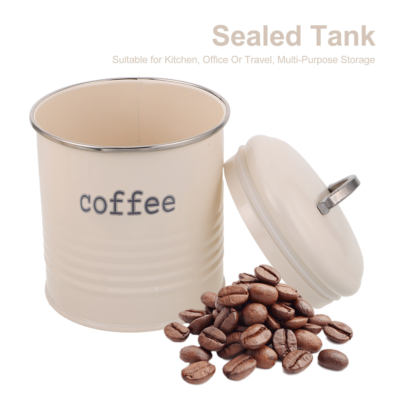 3Pcs Sealed Coffee Bean Contai - Coffee Tea And Sugar Set recension och pris