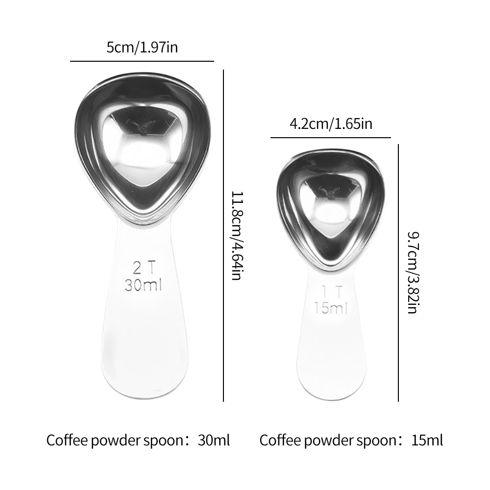15ml/30ml Stainless Steel Coff - Coffee Tea Sugar recension och pris